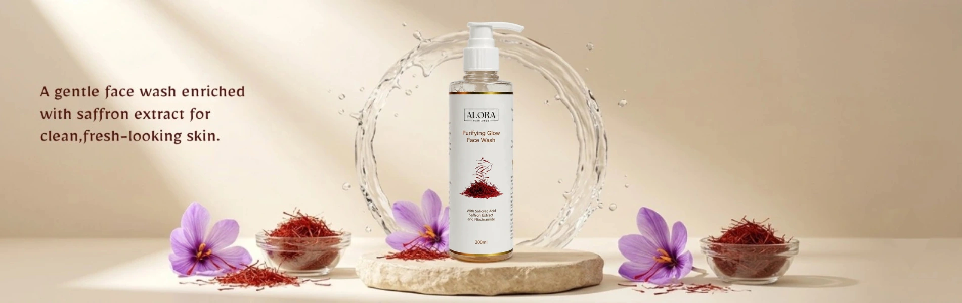 Purifying Glow Face Wash Banner Desktop