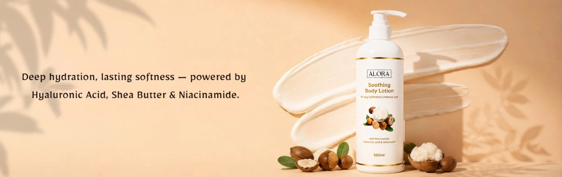 Soothing Body Lotion Banner Desktop