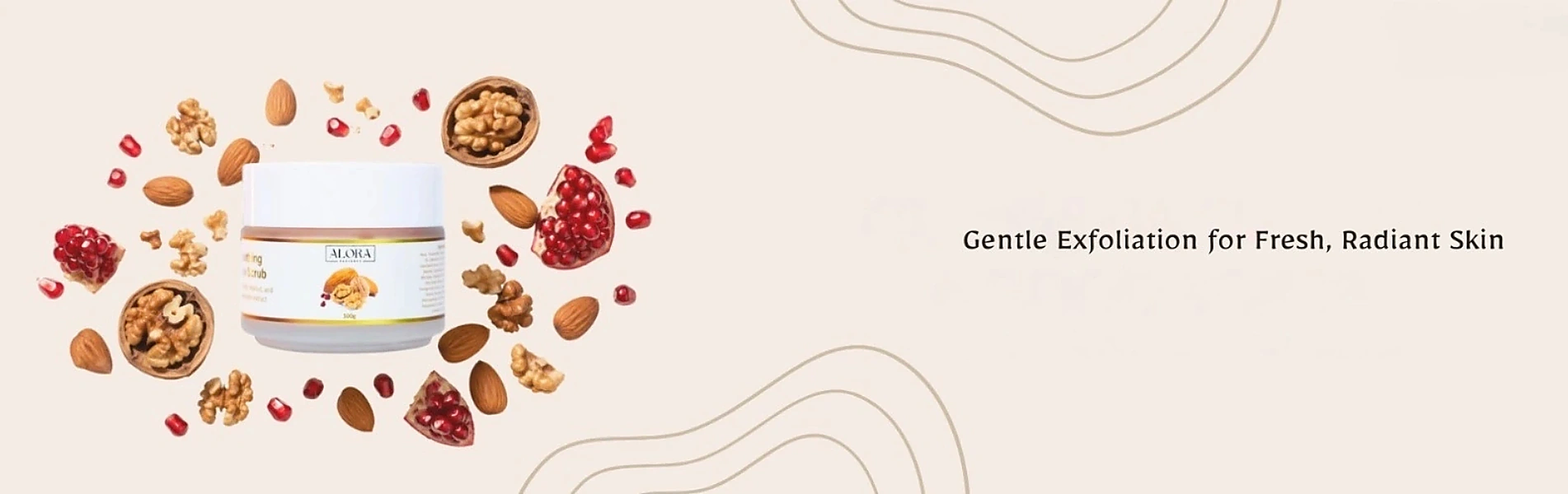Gentle Exfoliating Walnut Scrub Banner Desktop