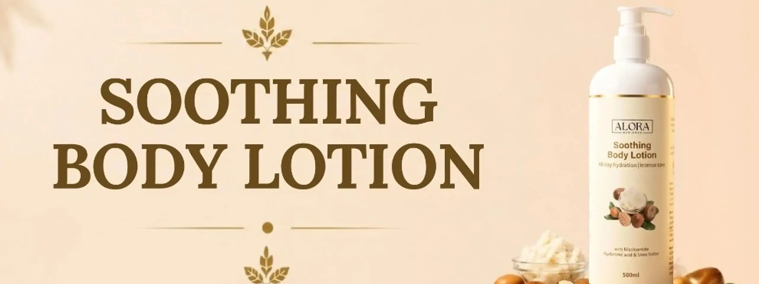 Soothing Body Lotion Banner Desktop